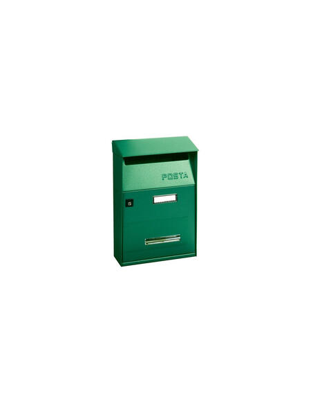 Cassetta postale verde Alubox 32,5x21x9,5 cm