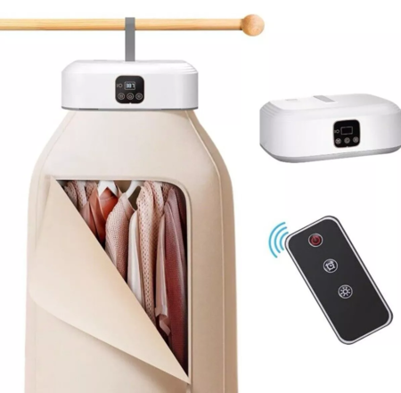 ASCIUGATRICE CON TELECOMANDO ELETTRICO PORTATILE ASCIUGA BIANCHERIA PIEGHEVOLE 