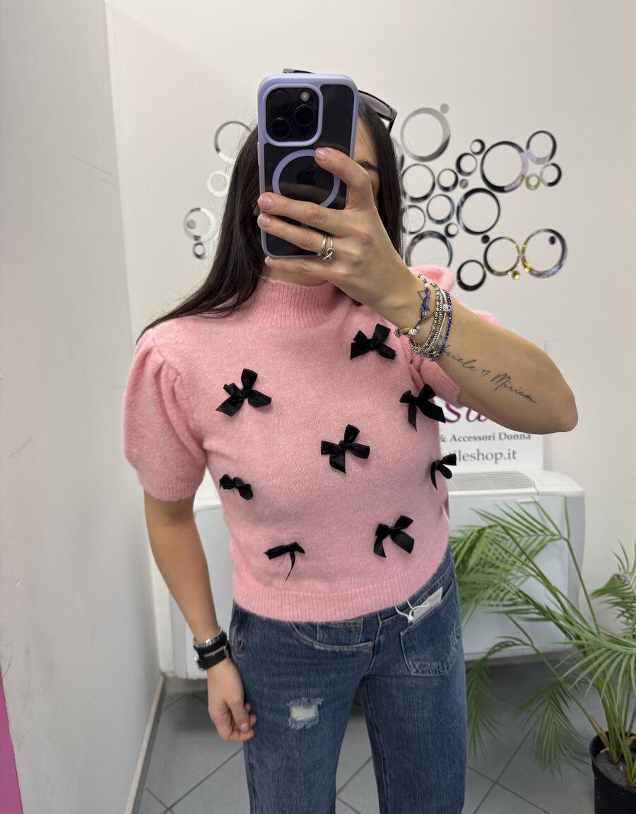 NOVITÀ Pull fiocchetti manica corta