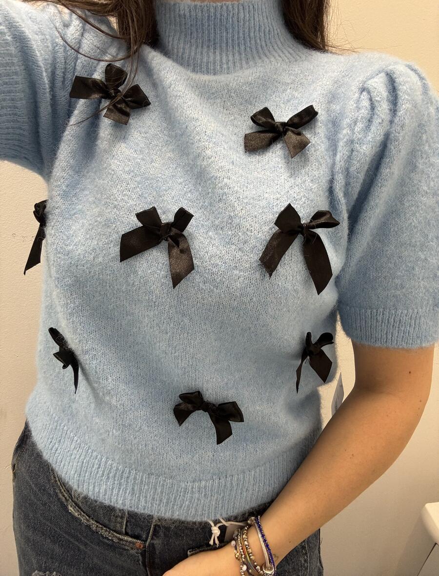 NOVITÀ Pull fiocchetti manica corta