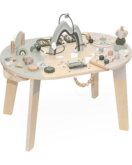 Tavolo Ovale Multiattività in Legno FSC – Colore Oliva