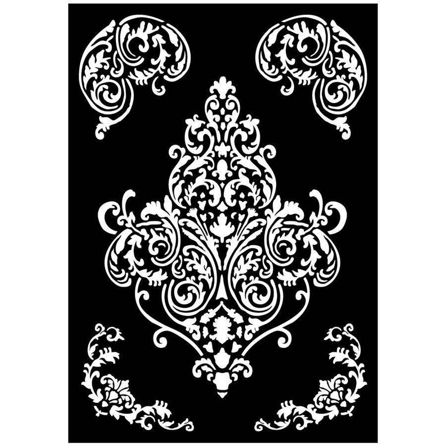 Big Stencil spesso A3 - Fregi e angoli