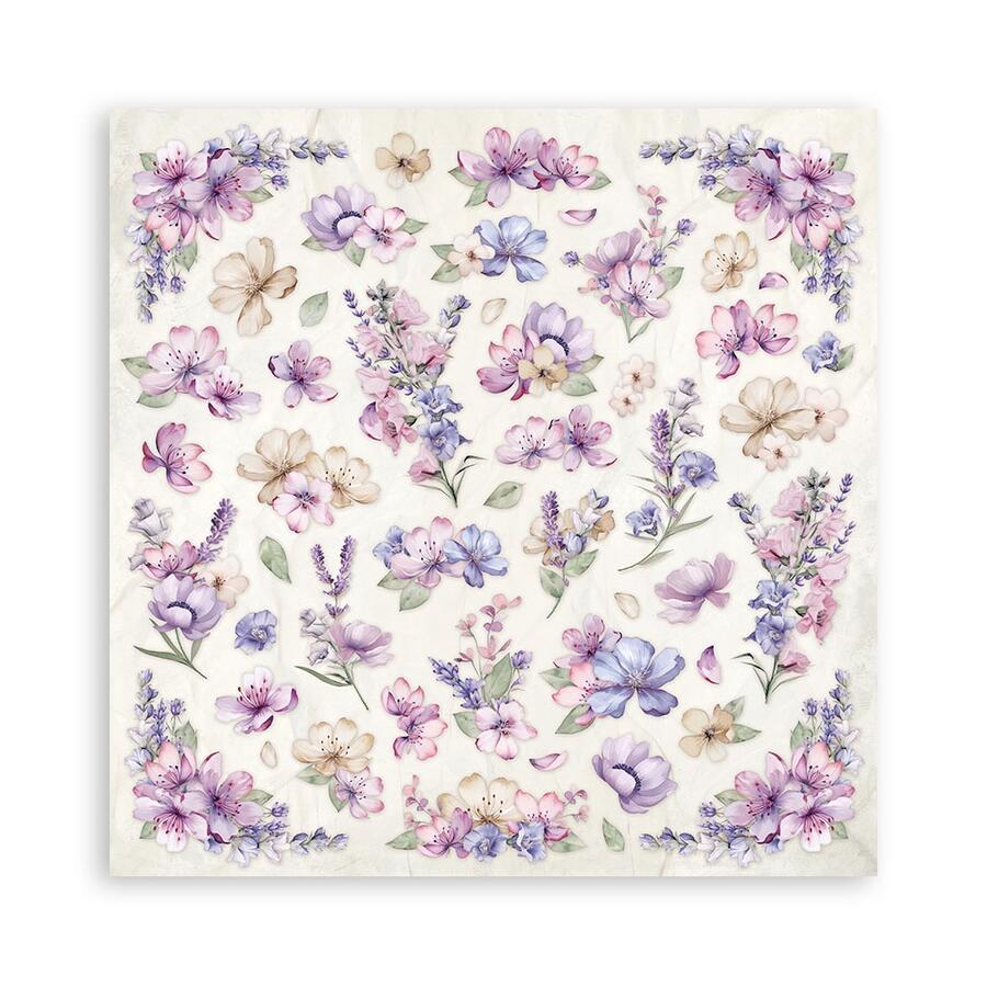 Blocco 10 fogli 20,3 x 20,3 Double Face Lavender
