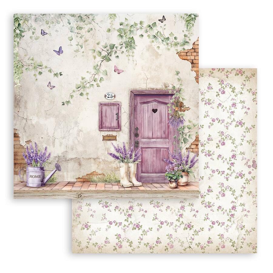 Blocco 10 fogli 20,3 x 20,3 Double Face Lavender