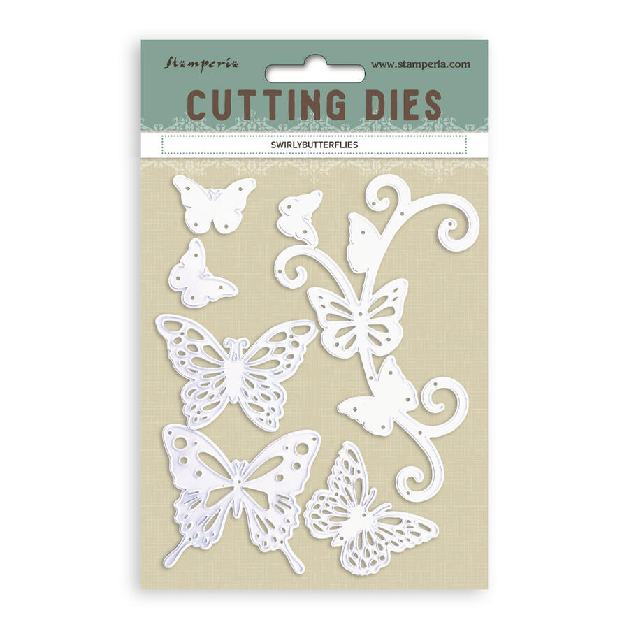 Cutting Dies A6 - Swirly butterflies