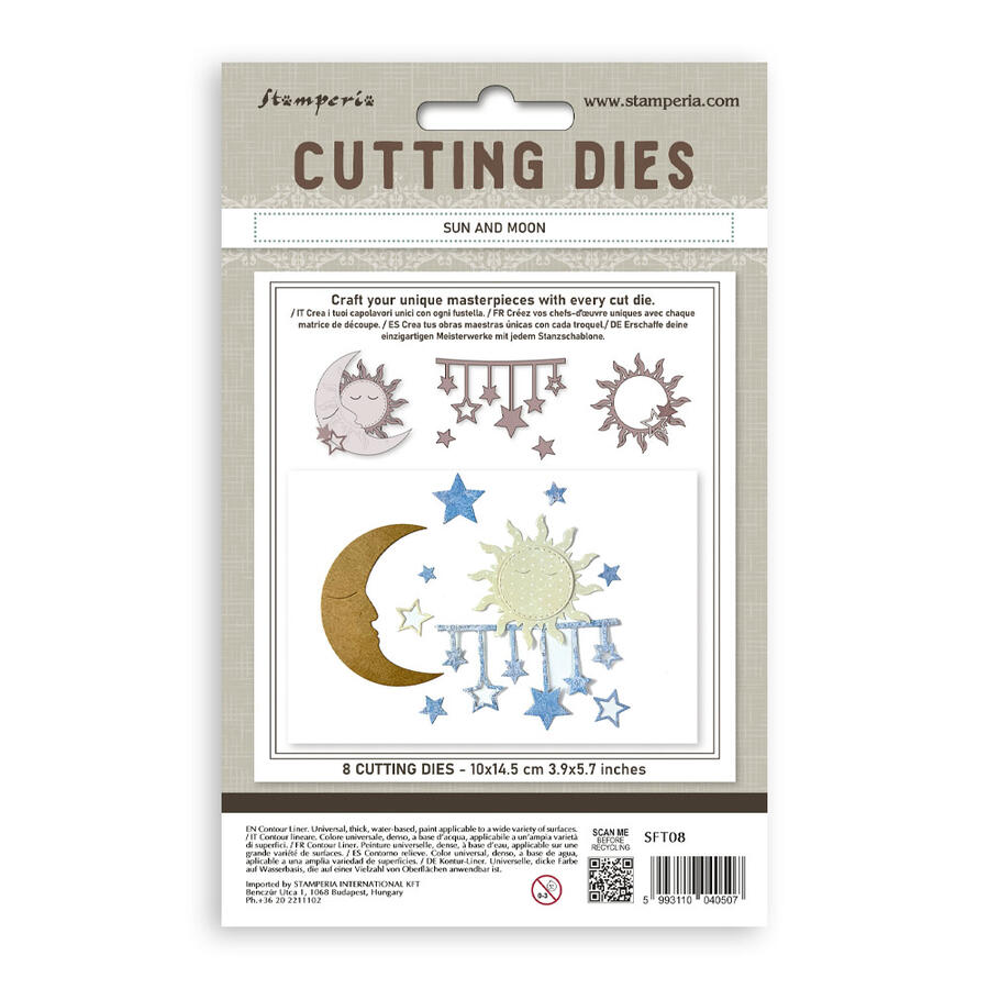 Cutting Dies A6 - Sun and moon