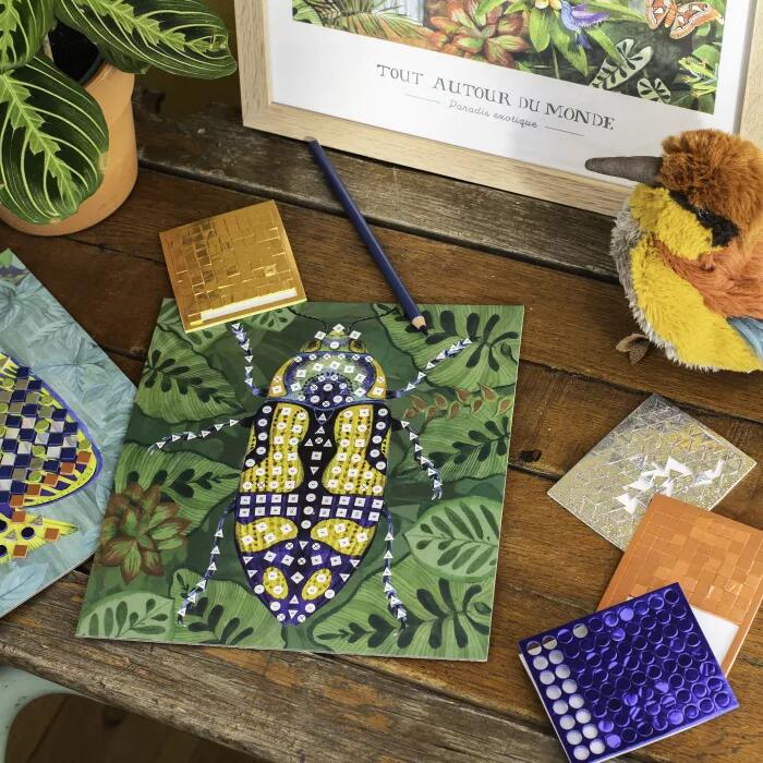 Mosaico e strass adesivi Tout autour du monde