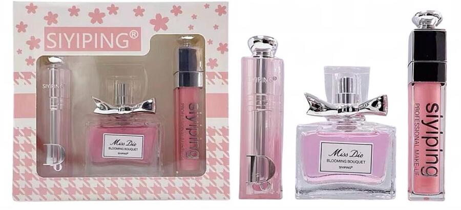 SIYIPING KIT BURROCACAO + PROFUMO + LUCIDALABBRA (Dupe Dior )*
