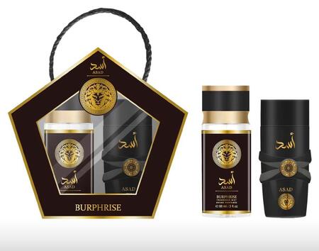 BURPHRISE KIT PROFUMO DA 30 ML + ACQUA PROFUMATA DA 88 ML (Dupe Asad )*
  [Quantità minima è di 6 pezzi]