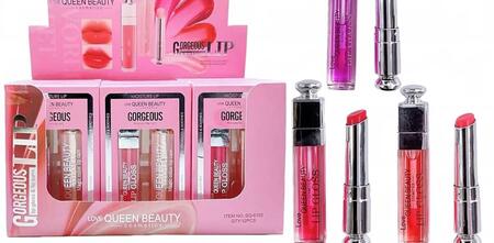 QUEEN BEAUTY KIT LIP GLOSS & LIP BALM (Dupe Dior )*