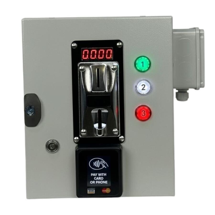 Gettoniera + POS per Apertura di 3 Porte – Multimoneta, 12V, Sistema Professionale