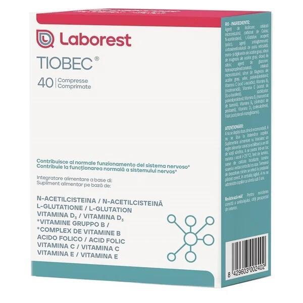 LABOREST TIOBEC  -  40 Compresse