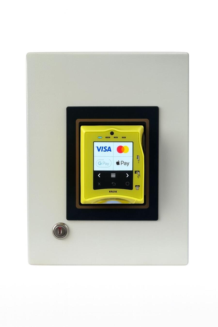 Dispositivo sin contacto con POS Nayax – Activación directa de lavadoras profesionales