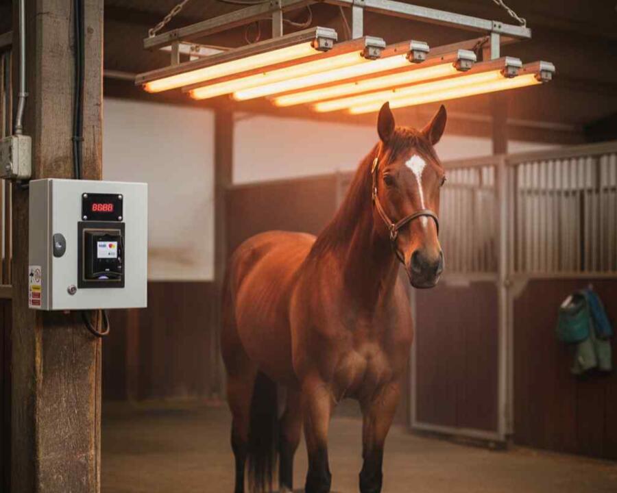 Dispositivo Contactless con POS per azionamento lampade asciugatura cavalli (max 3500W)