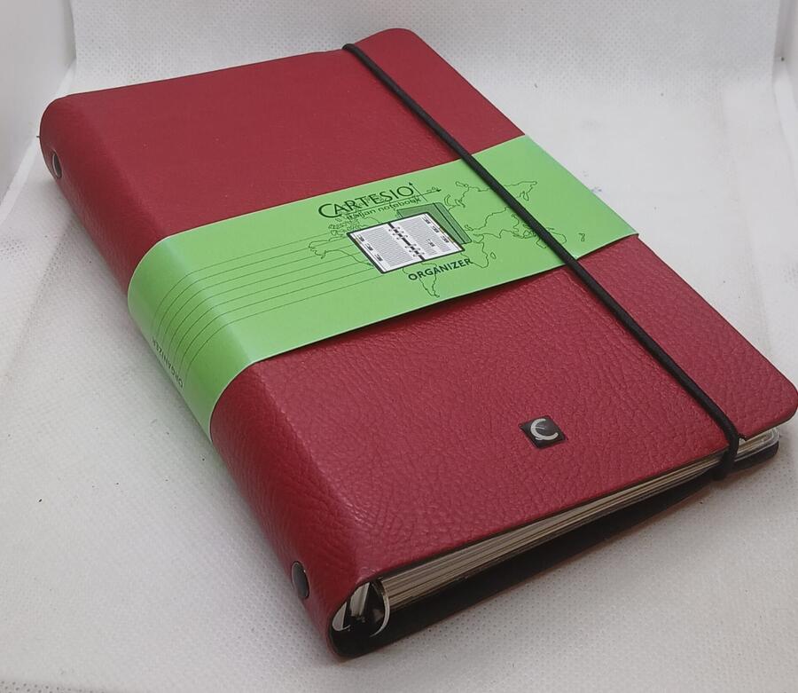 Agenda Organizer ad Anelli slim diam. 15 mm - Pelle  – formato Medium 9x17 cm