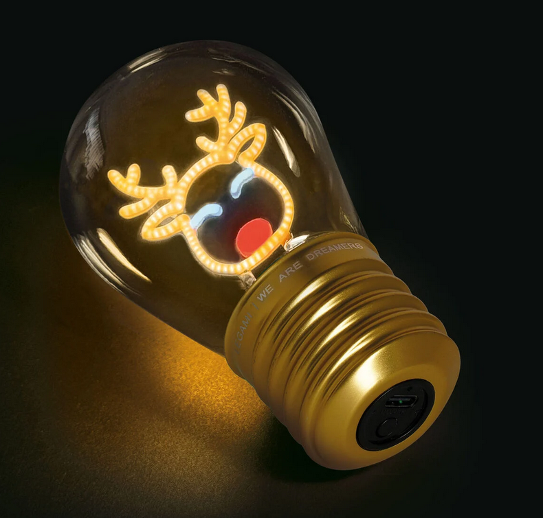 Lampada Decorativa Natalizia da Tavolo a Forma di Lampadina - Bulb Fiction