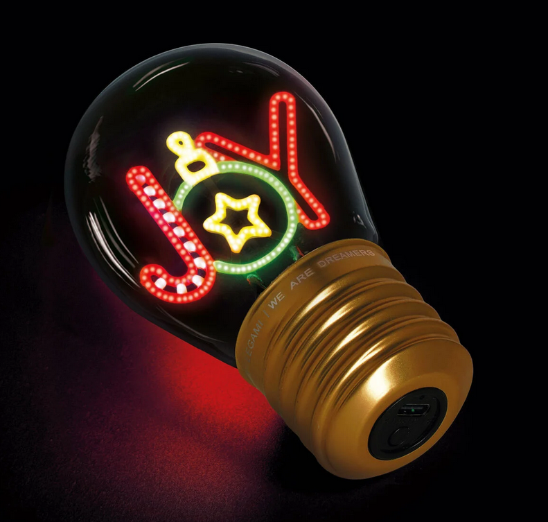 Lampada Decorativa Natalizia da Tavolo a Forma di Lampadina - Bulb Fiction