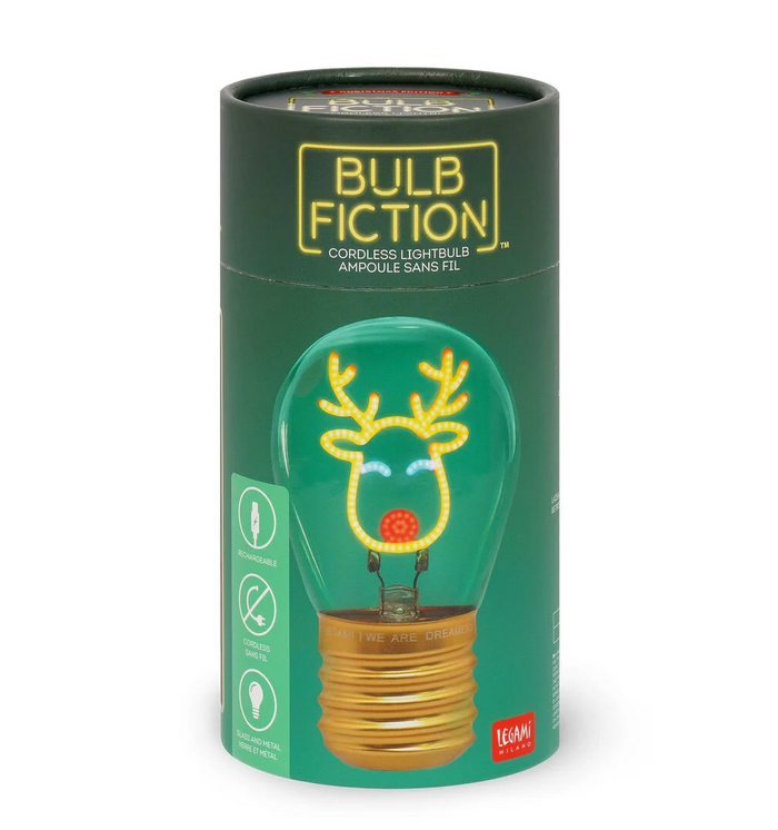 Lampada Decorativa Natalizia da Tavolo a Forma di Lampadina - Bulb Fiction