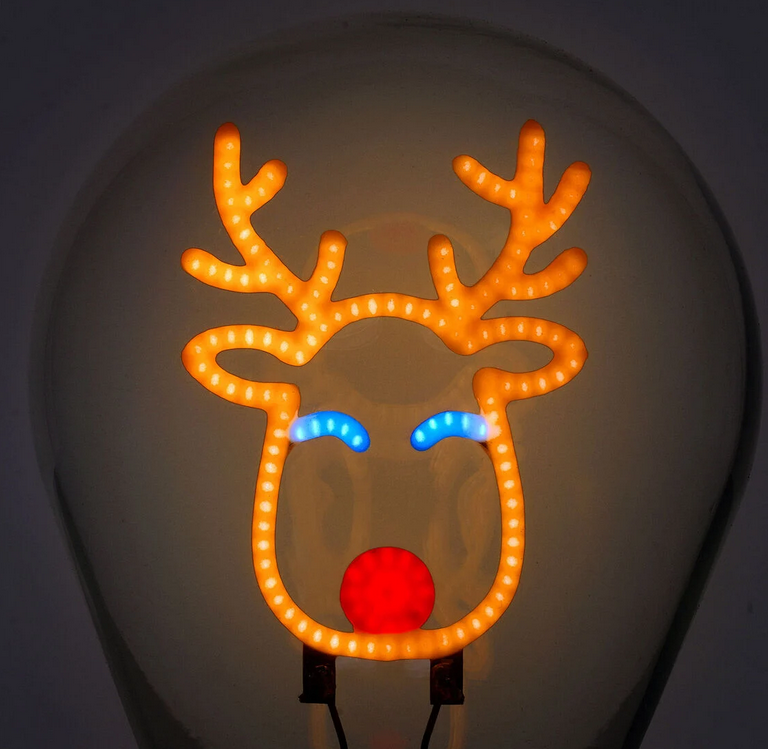 Lampada Decorativa Natalizia da Tavolo a Forma di Lampadina - Bulb Fiction