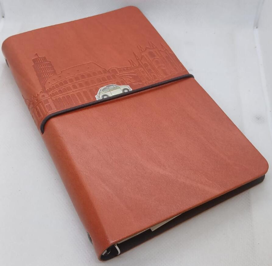 Agenda Organizer ad Anelli slim diam. 15 mm - FIAT 500 – formato Medium 9x17 cm