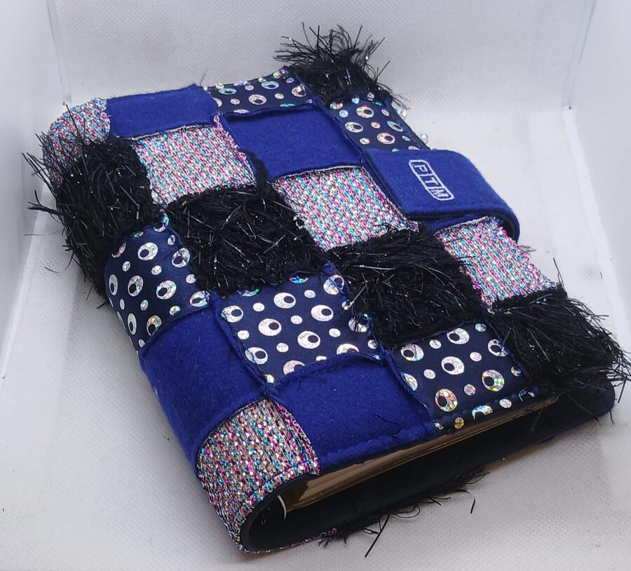 Agenda Organizer ad Anelli - tessuto PATCHWORK – formato Medium 9x17 cm