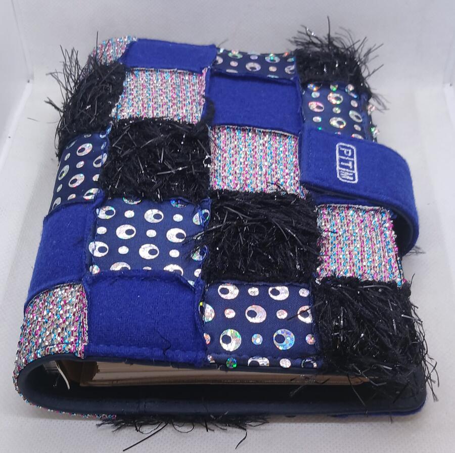 Agenda Organizer ad Anelli - tessuto PATCHWORK – formato Medium 9x17 cm