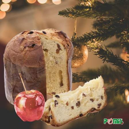Panettone alla mela candita, cannella e nocciole tostate 750g