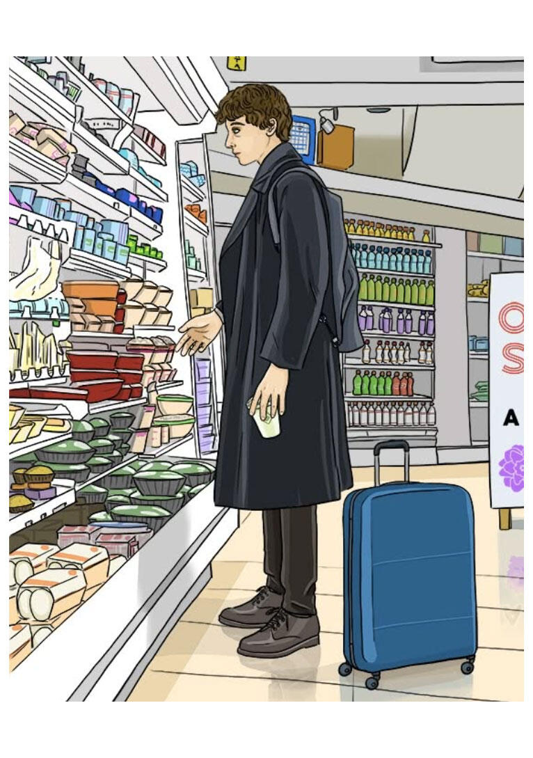 CHIARA BASCIANO (Ka-pow) STAMPA 29,7x42 cm FIRMATA: Sono scappato all'alba