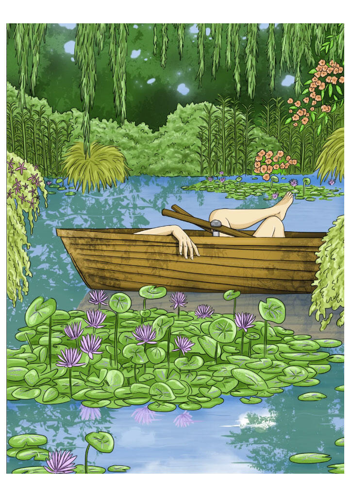 CHIARA BASCIANO (Ka-pow) STAMPA 29,7x42 cm FIRMATA: Un posto scintillante