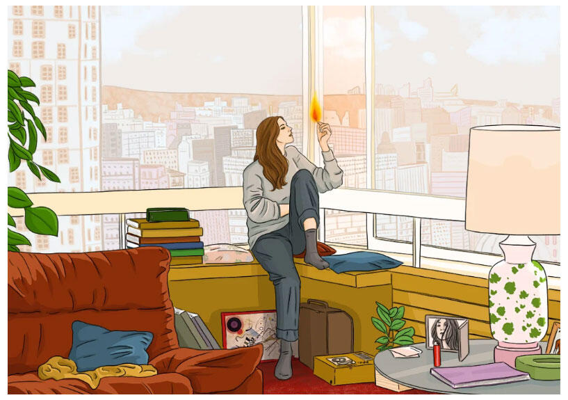 CHIARA BASCIANO (Ka-pow) STAMPA 42x29,7 cm FIRMATA: Fenice