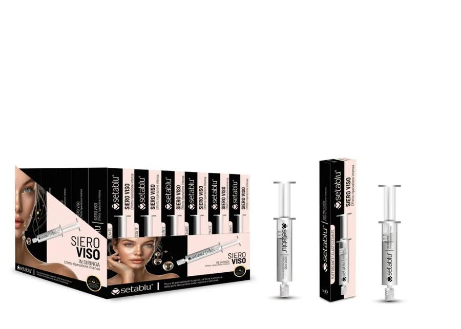 SETA BLU SIERO VISO IN SIRINGA EFFETTO RIPARAZIONE INTENSA DA 9 ml