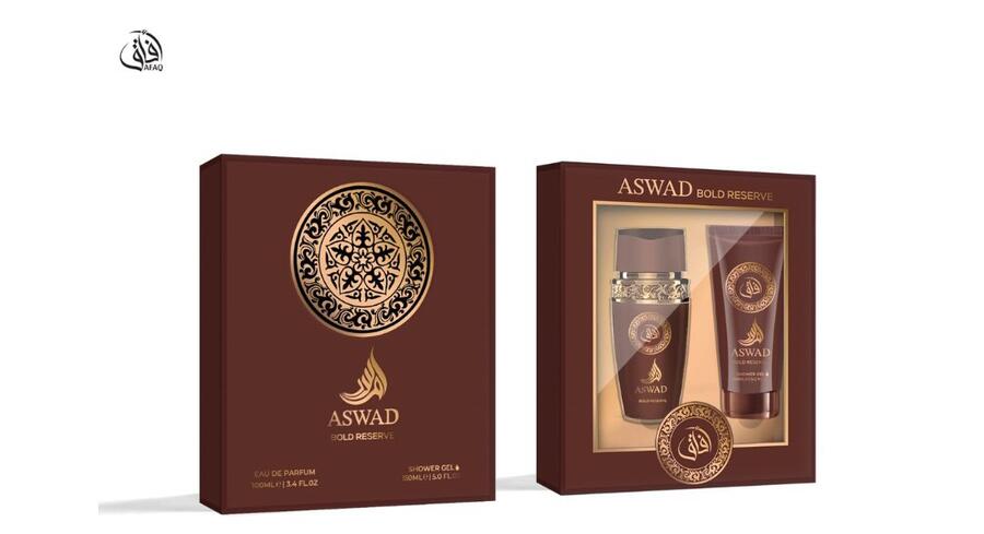 AFAQ ASWAD MARRONE EDP 100ML+SHOWER GEL 150 ML 
 [Quantità minima è di 3 pezzi]