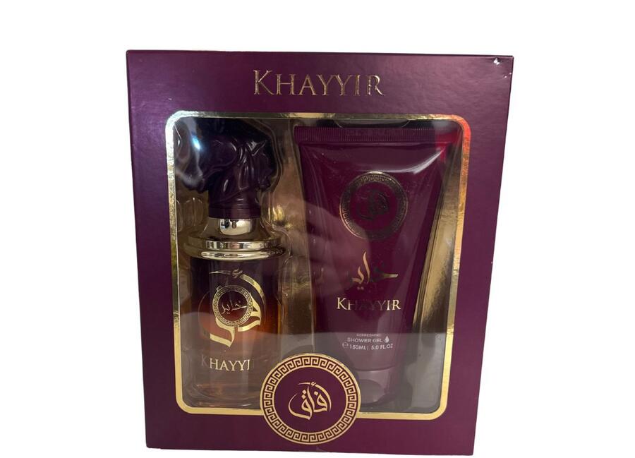 AFAQ KHAYYIR EDP 100ML + SHOWER GEL 150 ML 
 [Quantità minima è di 3 pezzi]