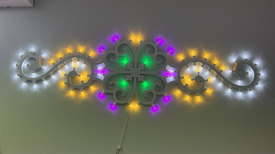 LUMINARIA TESTATA  200x55 88 LUCI - LUMINARIA SALENTINA D'ARREDO