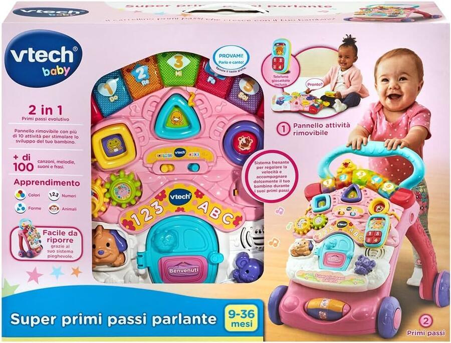 Super Primi Passi Parlante 2 in 1 - Vtech - 5056 - 9/36mesi