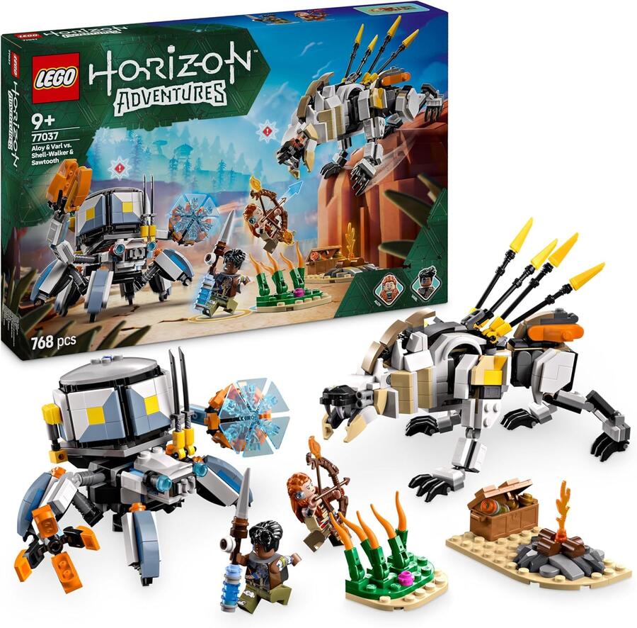 Lego Horizon Adventures Aloy e Varl vs. Arcapode e Secodonte - 77037 - 9+