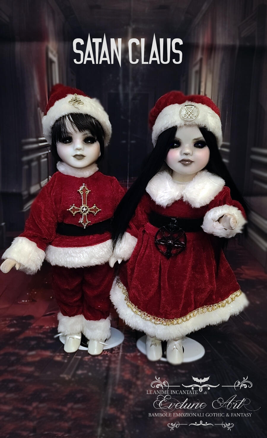 Satan Claus Bambole Gemelli Luciferini