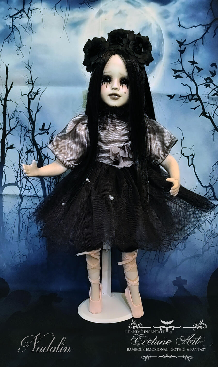 Nadalin Ballerina dalle Scarpette rosa Bambola Emozionale