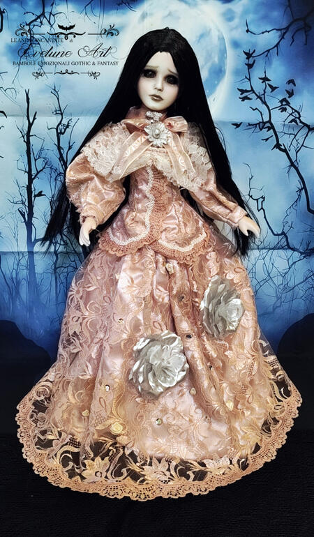 Rosèlie Bambola Emozionale fatta a mano in porcellana