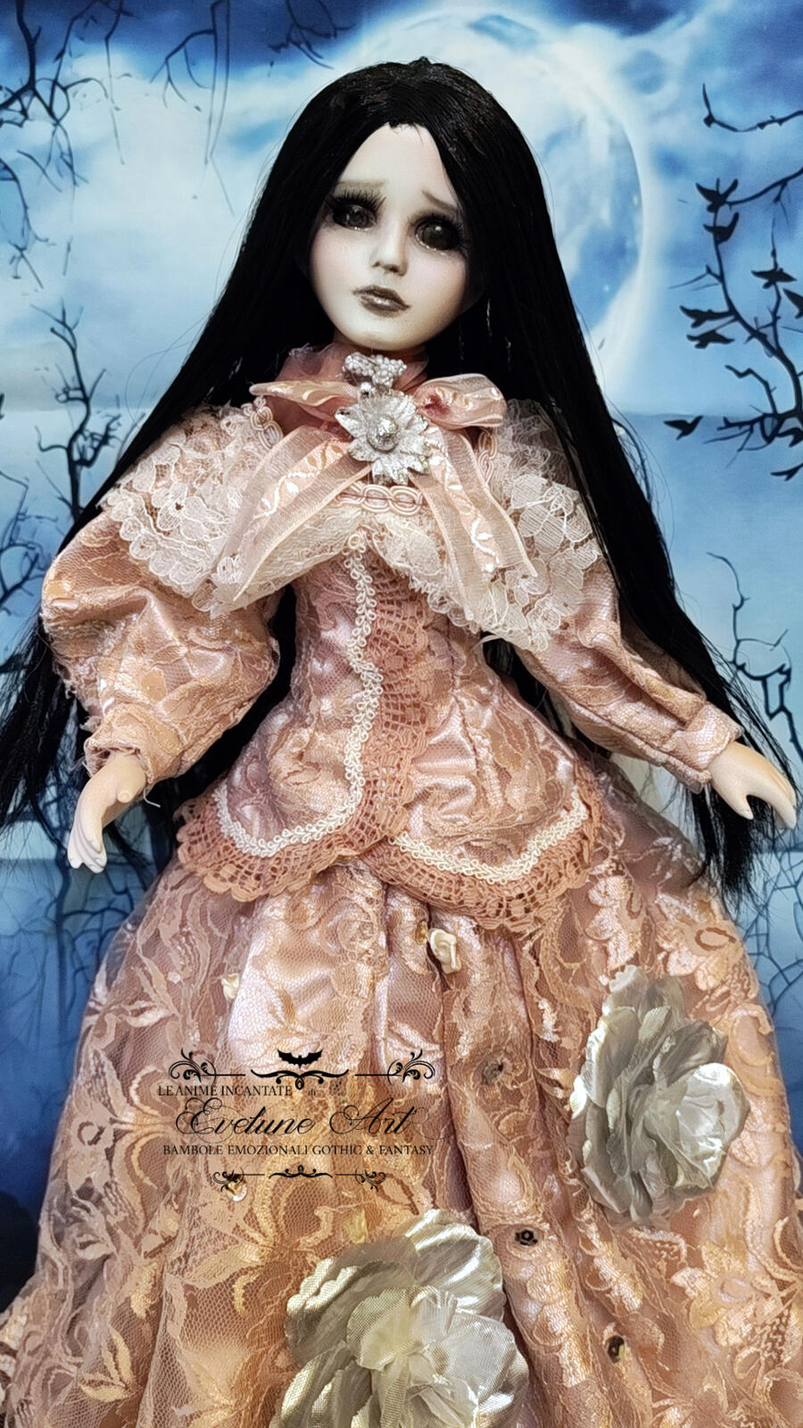 Rosèlie Bambola Emozionale fatta a mano in porcellana