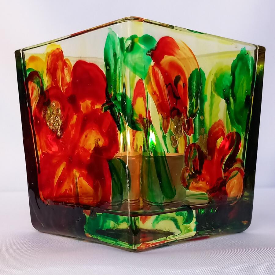 CUBI VETRO PORTA CANDELA