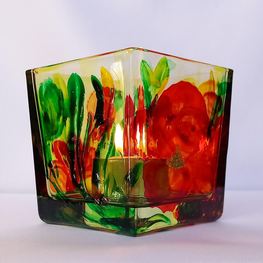 CUBI VETRO PORTA CANDELA