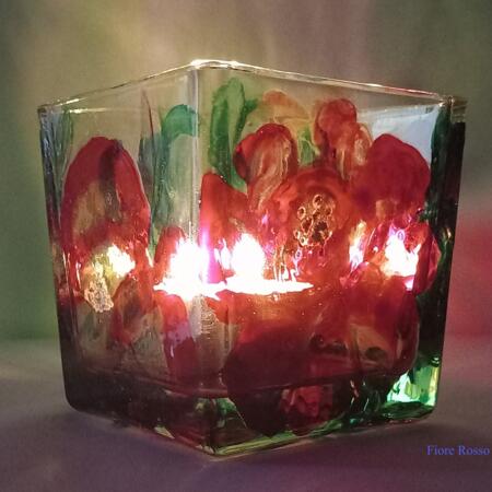 CUBI VETRO PORTA CANDELA