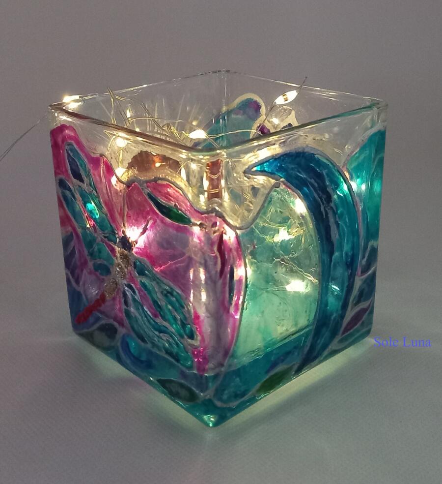 CUBI VETRO PORTA CANDELA