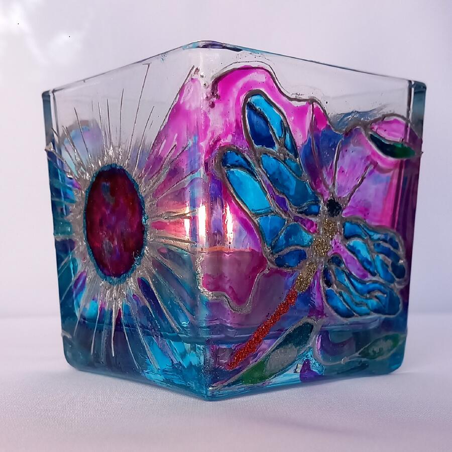 CUBI VETRO PORTA CANDELA