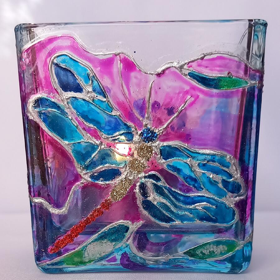 CUBI VETRO PORTA CANDELA