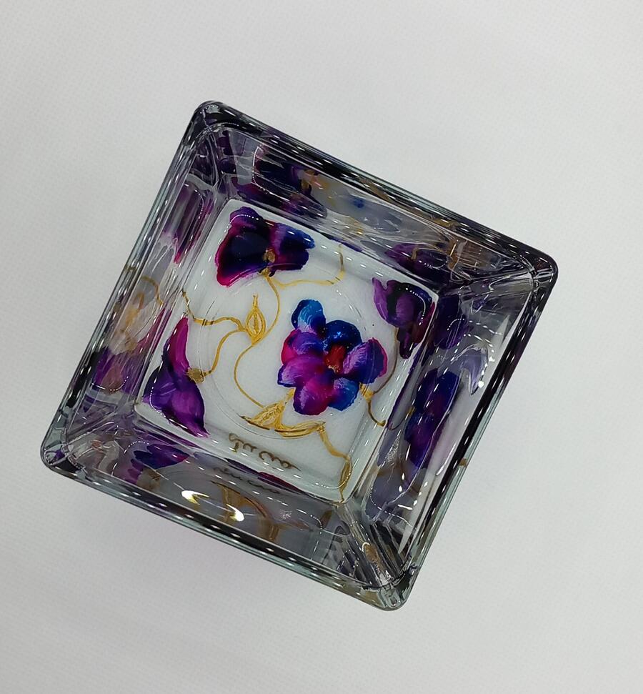 CUBI VETRO PORTA CANDELA