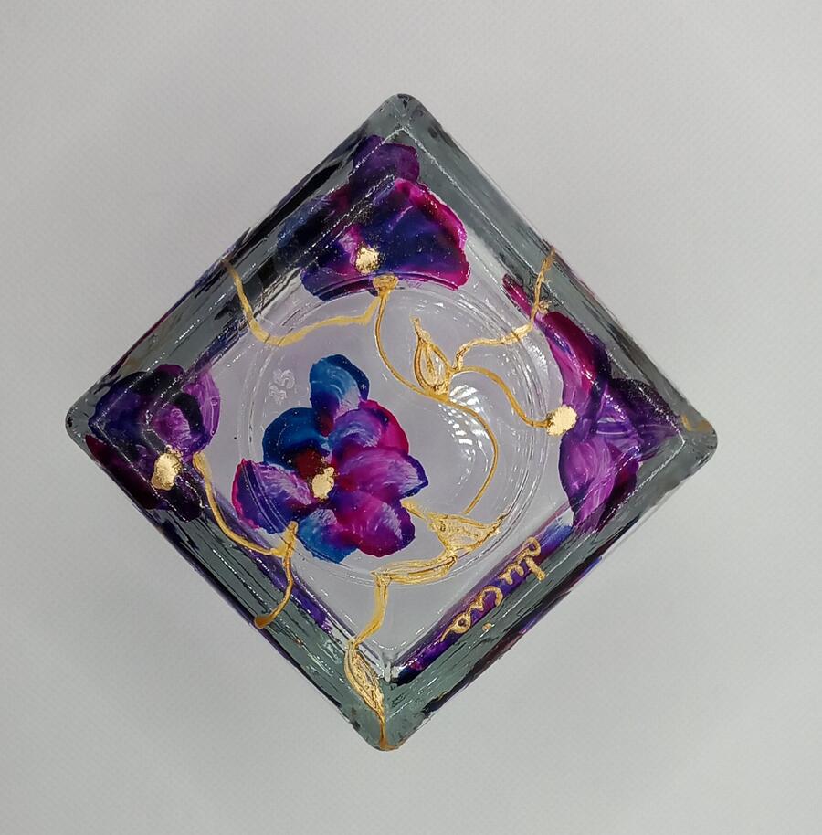 CUBI VETRO PORTA CANDELA