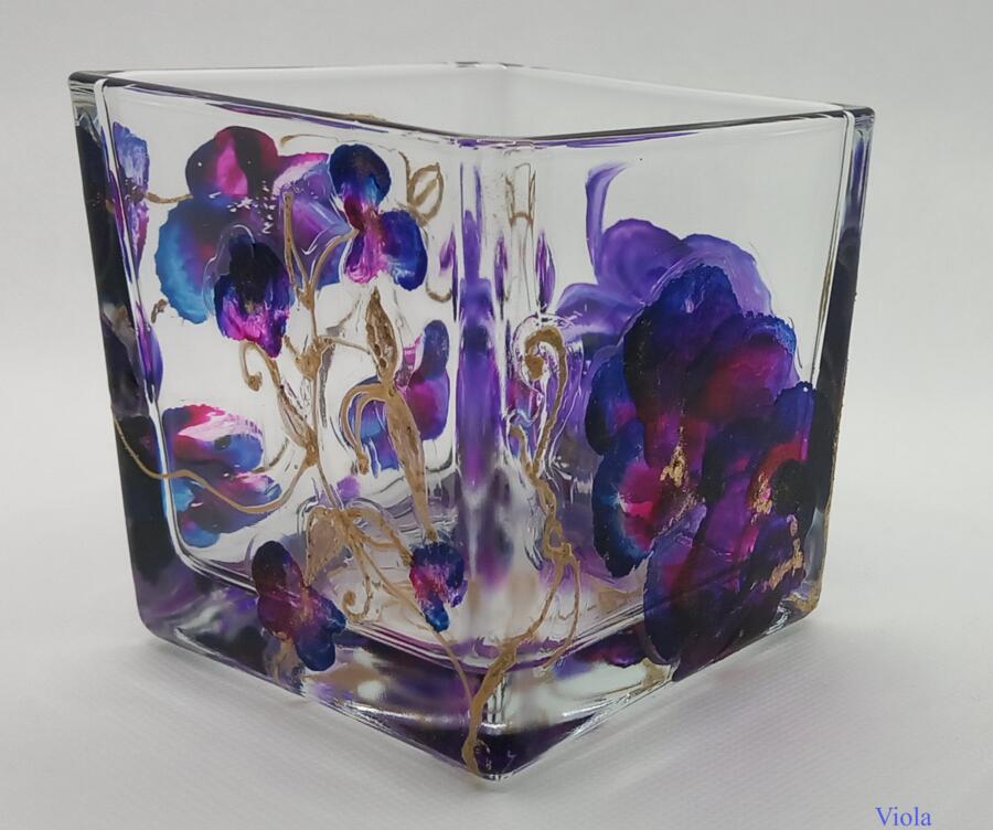 CUBI VETRO PORTA CANDELA