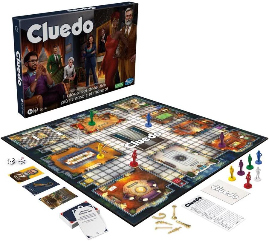 Cluedo gioco da tavolo - Hasbro - 20103 - 8+